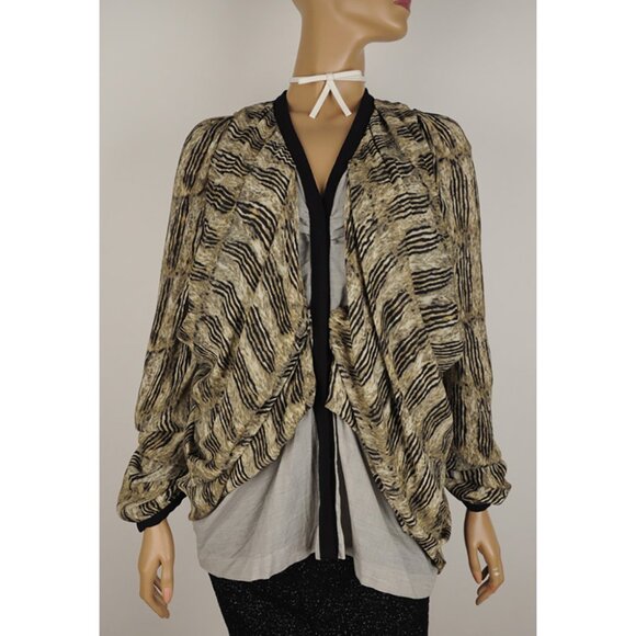 BALENCIAGA RUNWAY TOP BLOUSE SWEATER CARDIGAN sz IT 42 US 6 - Picture 2 of 10